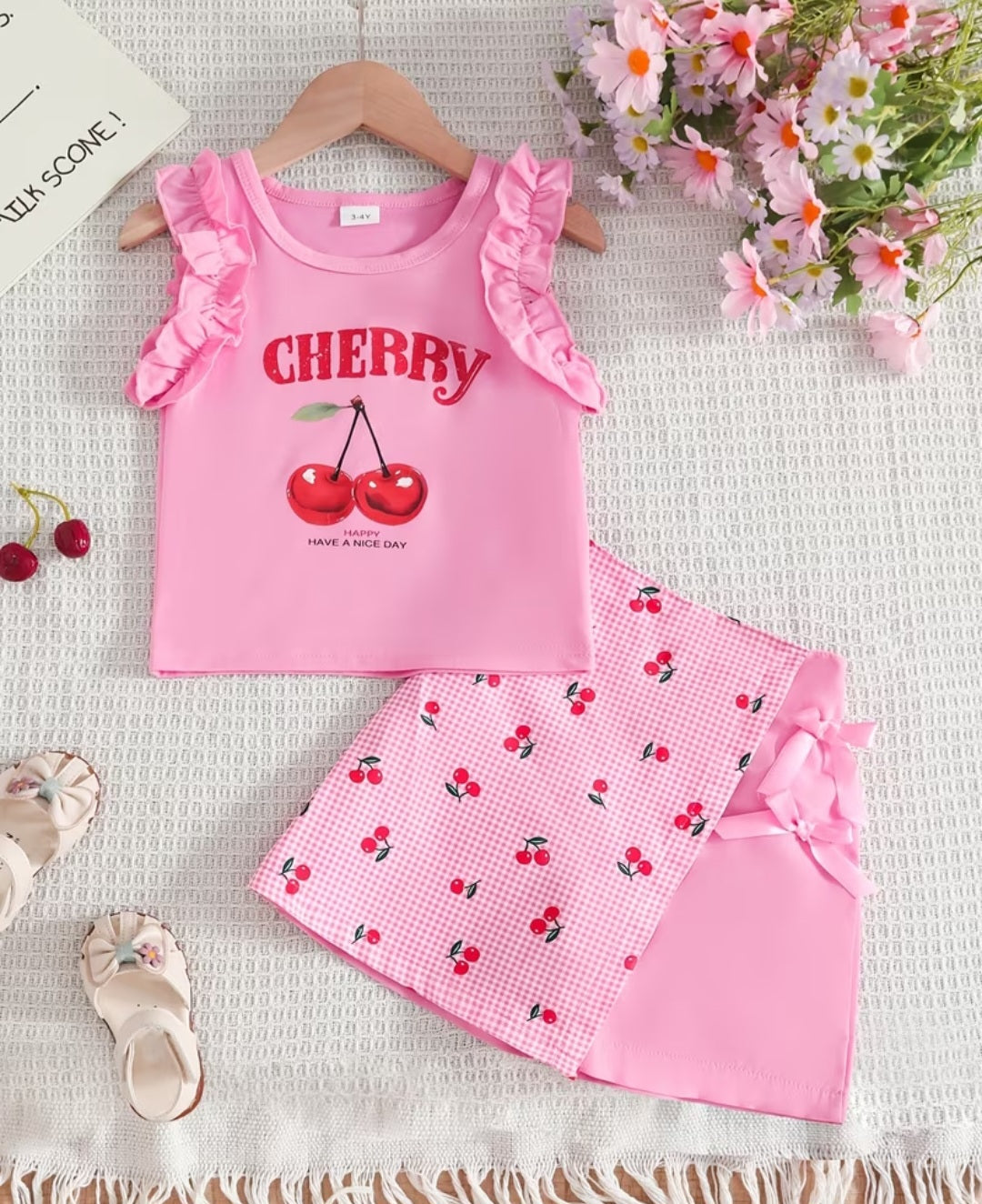 Cherry Skort Set