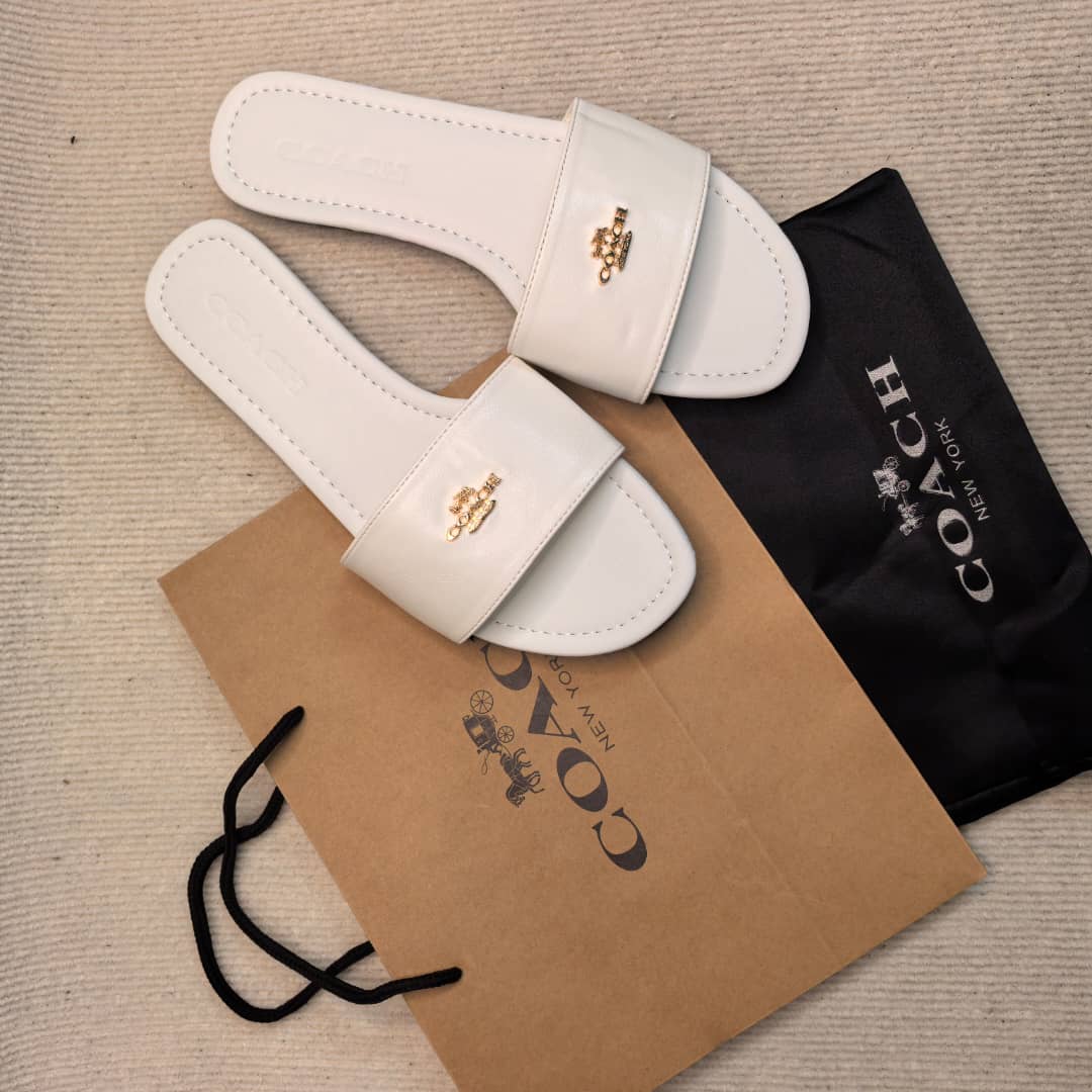 White Coach Sandals