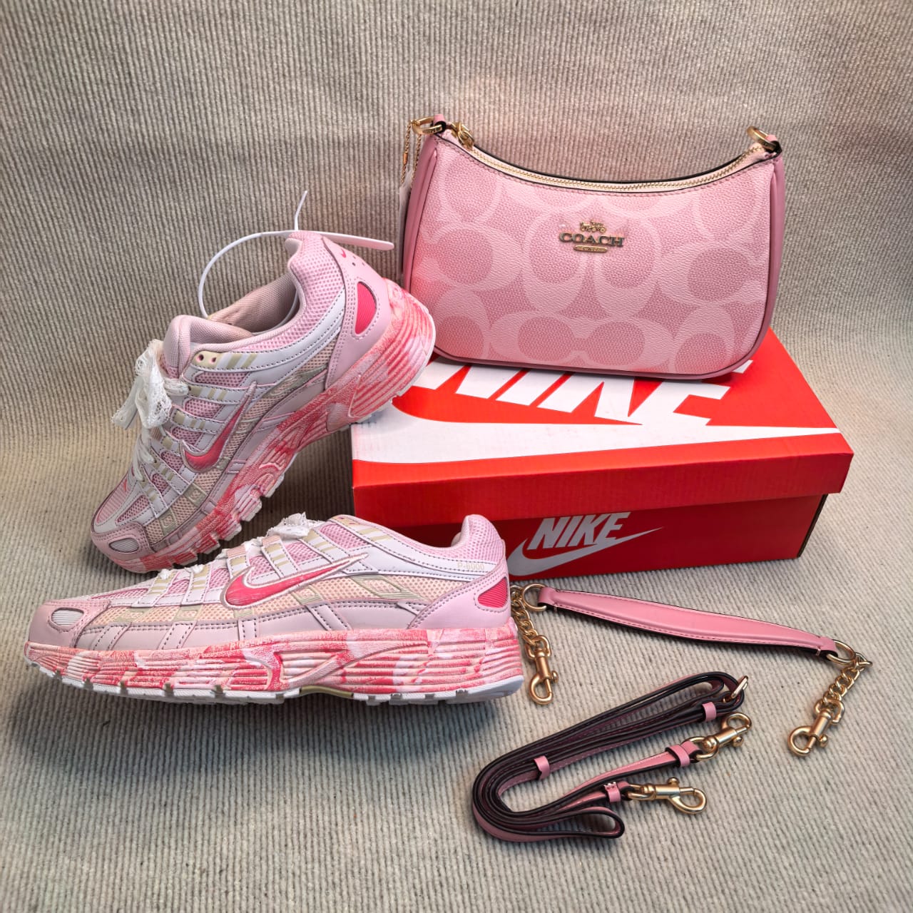Pink Nike + Coach Midi Purse