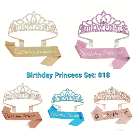 Birthday Sash Set