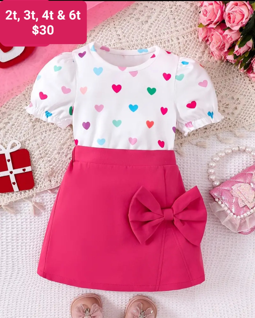 Colorful heart set