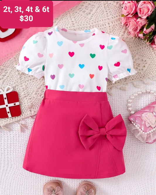 Colorful heart set