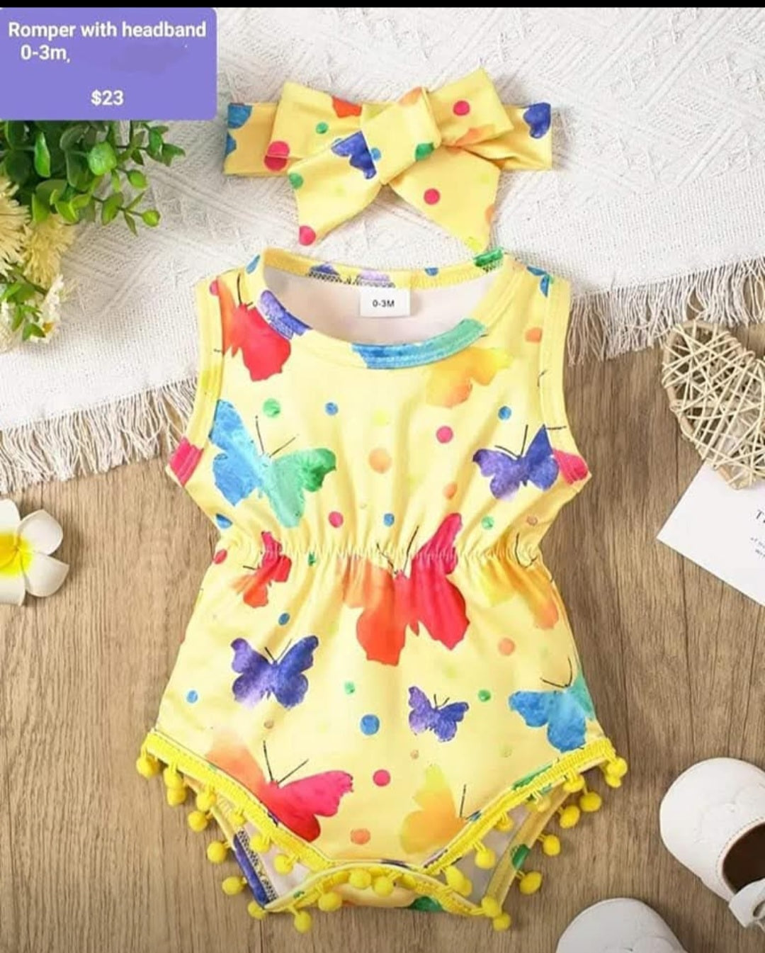 Newborn romper 2 pc. Set