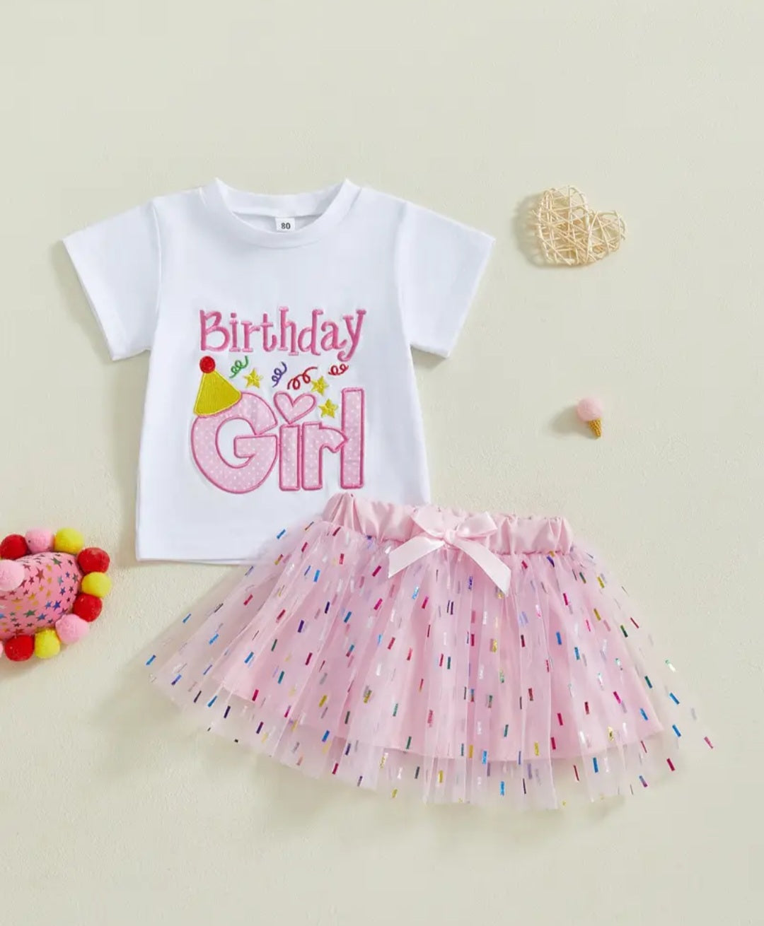 Birthday girl tutu set