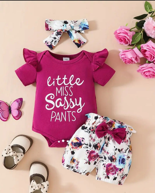 Little miss sassy pants 3 pc. set