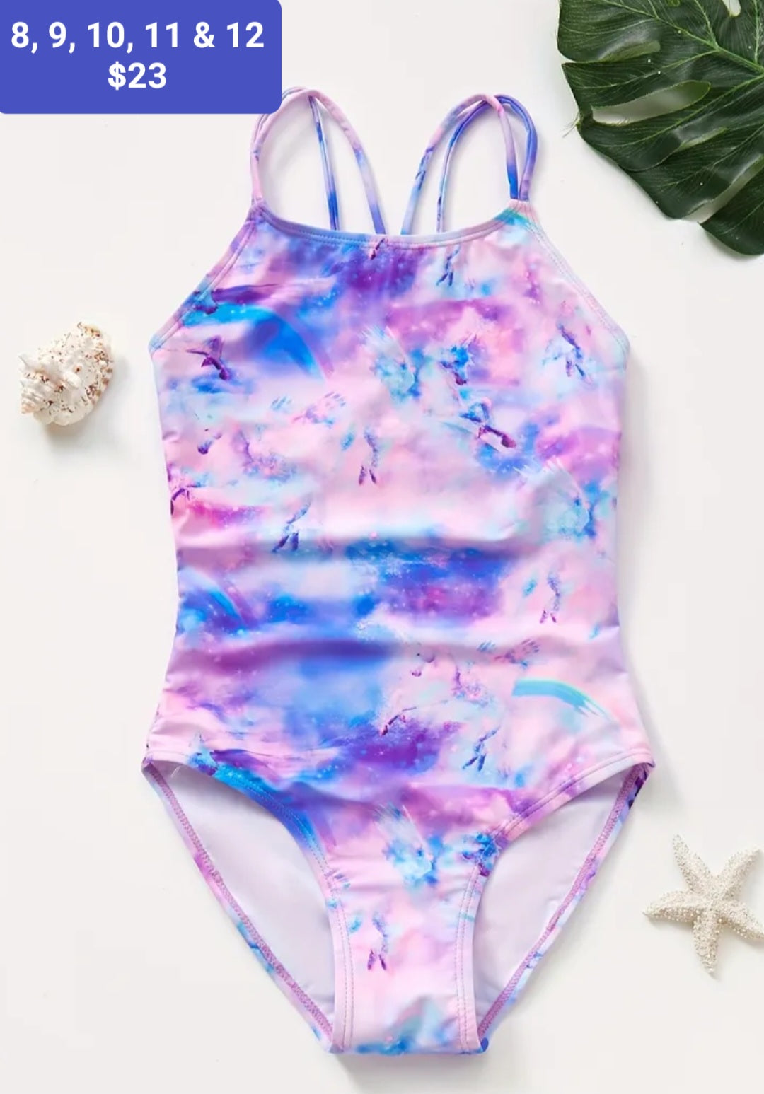 Purple marble swimsuit