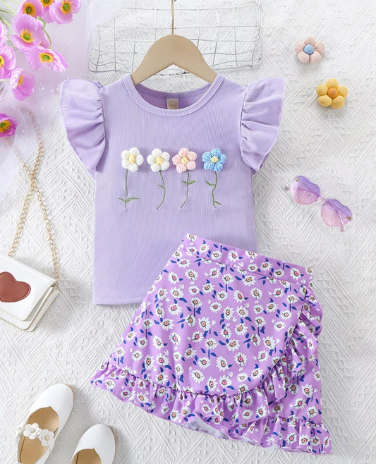 Violet Floral 2 pc. Set