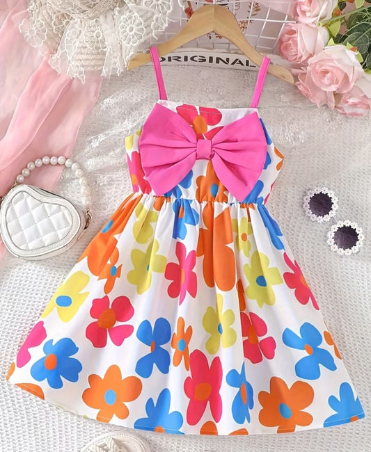 Pink flower dress