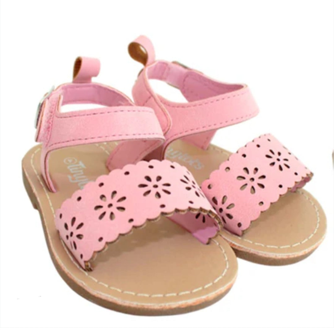 Pink Cutout Sandals