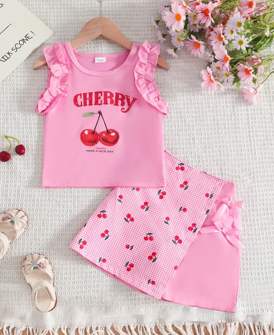 Cherry Skort Set