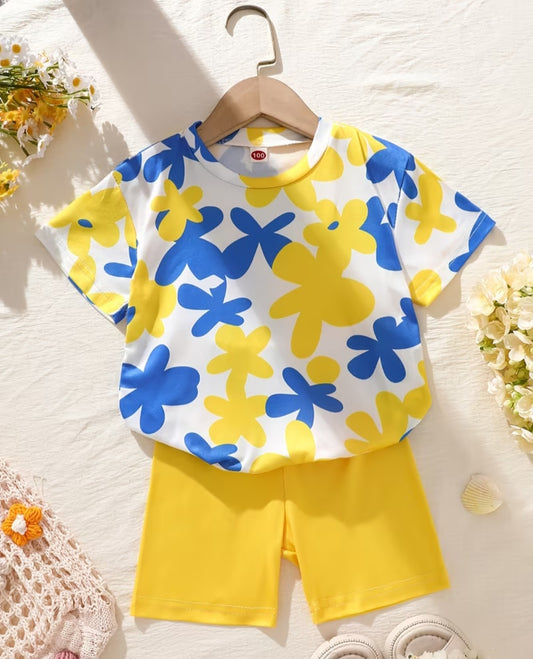 Yellow and Blue Flower Set
